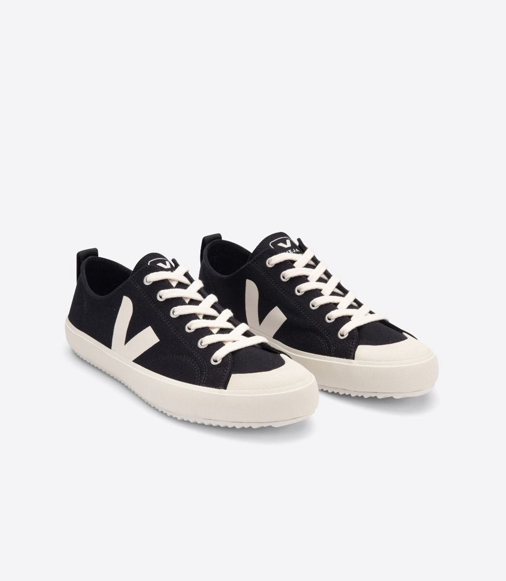 Tenis Veja Mujer - Nova Lona - Negros - 135CLGMBO